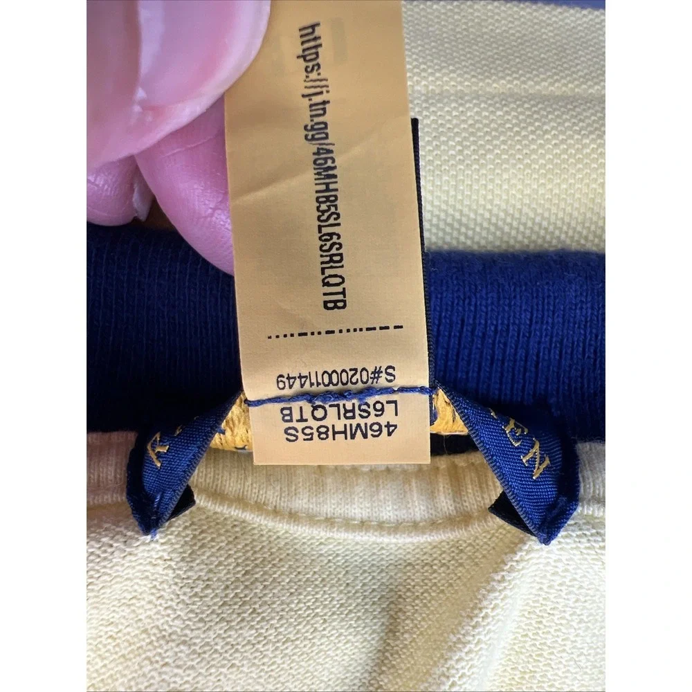Polo Ralph Lauren Big Pony Number 2 Boys L Fits Men's XS Diagonal Stripe Patch